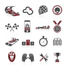 Formula 1 icon set sport icons and sticker