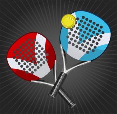 Paddle Match Rackets and Ball Set
