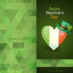 Patrick's Day Irish Flag In The Shape Of A Heart N3