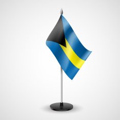 Table flag of Bahamas