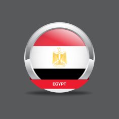 Egypt Flag Vector Icon