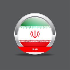 Iran Flag Vector Icon