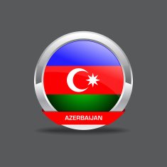 Azerbaijan Flag Vector Icon