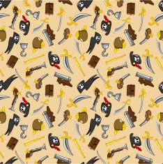 seamless pirate pattern N8