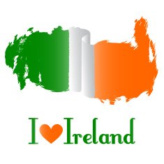 Flag of ireland vector