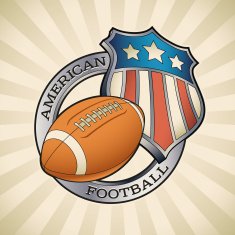 American football badge