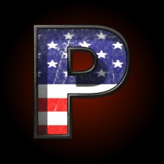 Vector American metal figure p N2