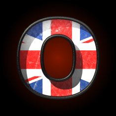 Vector Great Britain cutted figure o