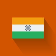 Flat flag of India