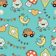 Seamless baby background N99