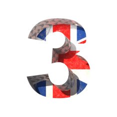 Vector Great Britain cutted figure 3 Paste to any background