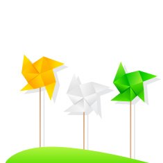 Indian Tricolor Windmill