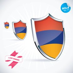 I Love Armenia Flag Illustration