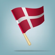 Denmark flag vector illustration N3