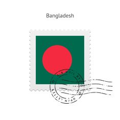 Bangladesh Flag Postage Stamp