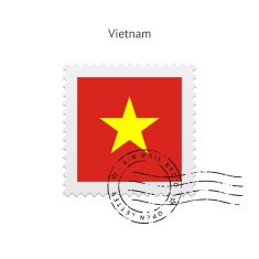 Vietnam Flag Postage Stamp N2