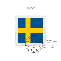 Sweden Flag Postage Stamp