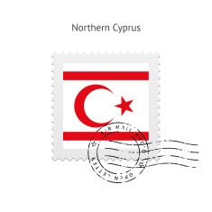 Northern Cyprus Flag Postage Stamp