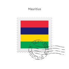 Mauritius Flag Postage Stamp