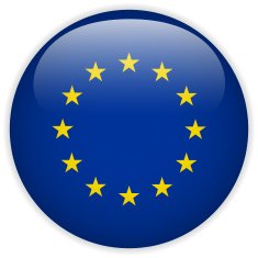 Europe Flag Glossy Button N4