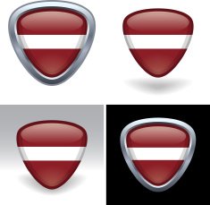 Latvian Flag Crest