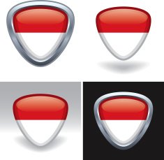 Indonesian Flag Crest