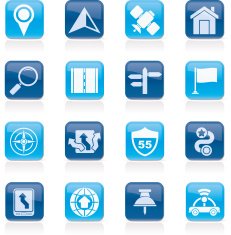 Gps navigation and road icons N4