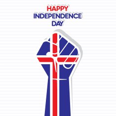 happy Independence Day Iceland design