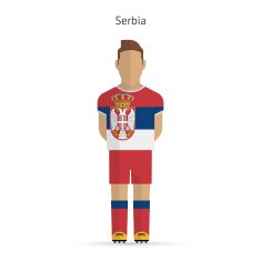 Serbia football player Soccer uniform