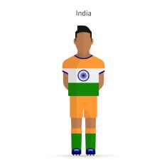 India football player Soccer uniform