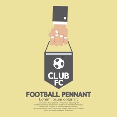 Football or Soccer Pennant Banner