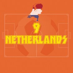 NETHERLANDS soccer ball illustration N2