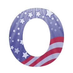 american flag letter O N2