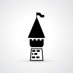 castle icon vector N2
