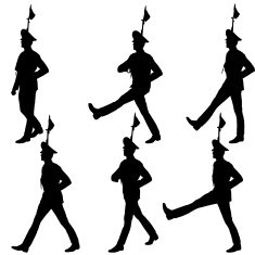 Silhouette soldiers N5