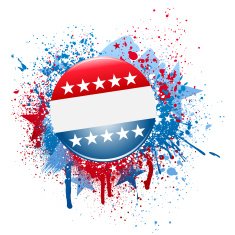 Campaign button grunge