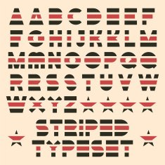 color striped typeset N2
