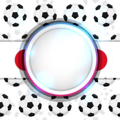 Cover with a soccer ball and the Japanese flag