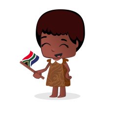 Little Girl - Flags South Africa N2