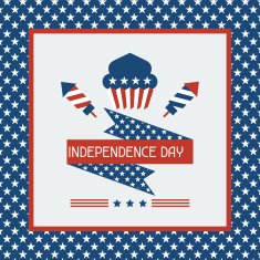 United States of America Independence Day greeting card N10