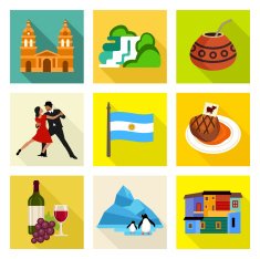 Argentina icon set