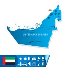 UNITED ARAB EMIRATES map
