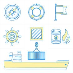 Sea Transport Icons N2