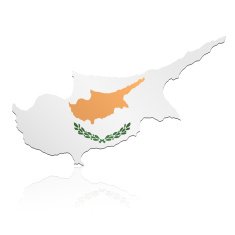 Cyprus flag map N2