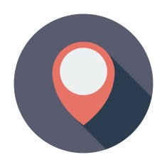Map pin single icon N7