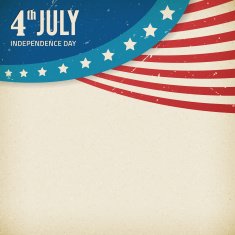 Vector independence day paper texture poster