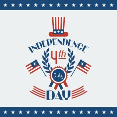 United States of America Independence Day greeting card N12