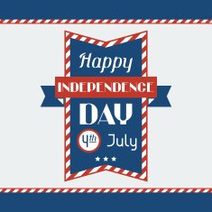 United States of America Independence Day greeting card N13