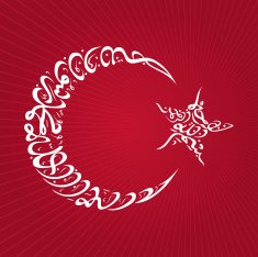 Crescent-Star Calligraphy