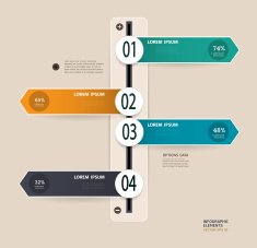 Infographic design-time line template N5